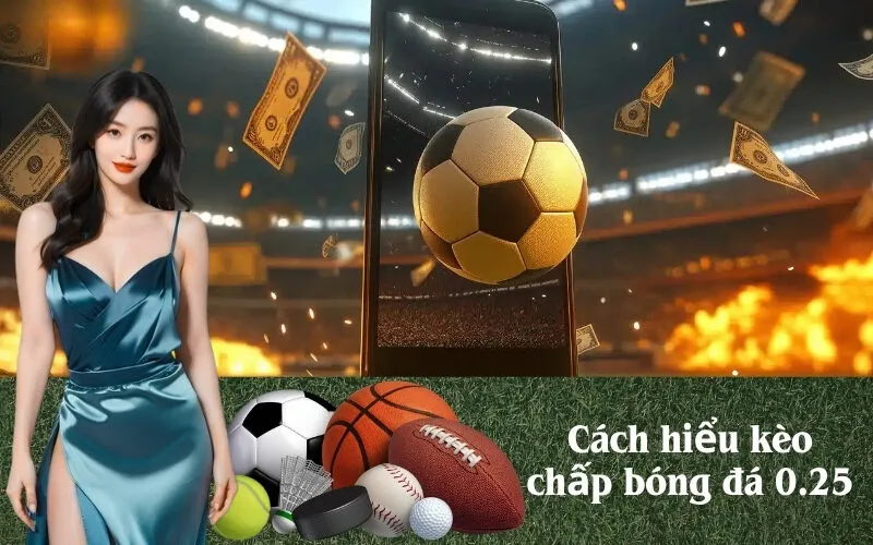 Cách hiểu kèo chấp bóng đá 0.25